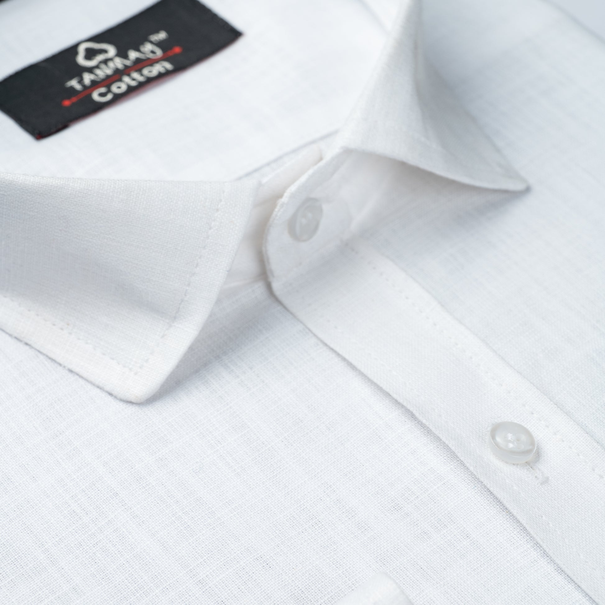 WHITE COLOR LINEN COTTON SHIRT FOR MEN