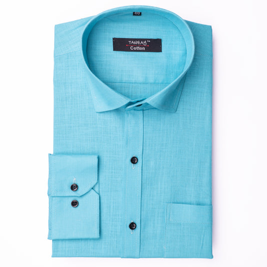 SKY Blue COLOR LINEN COTTON SHIRT FOR MEN