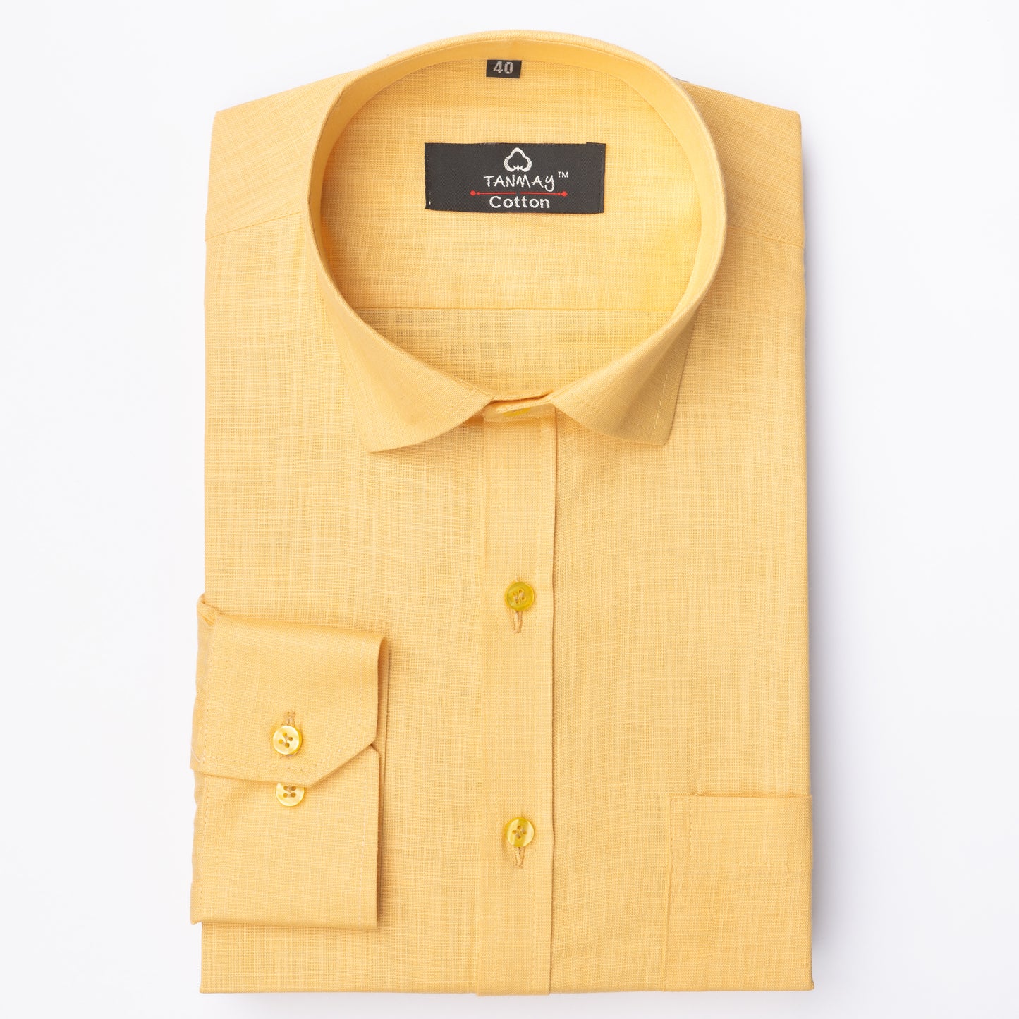 GOLDEN COLOR LINEN COTTON SHIRT FOR MEN