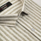 Tan Color Cotton Stripes Shirts For Men