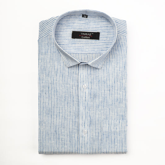 Light Blue Color Cotton Lining Shirts For Men