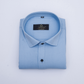 Sky Blue Color Mercerised Cotton Shirt For Men's