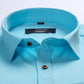 Blue Color Mercerised Cotton Shirt For Men's