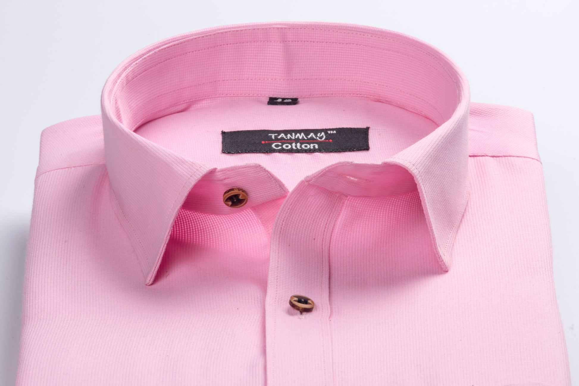 Rose Pink Color Mercerised Cotton Shirt For Men's