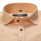 Cotton Tanmay Light Orange Color Linen Fill Formal Cotton Shirt For Men's