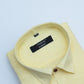 Cotton Tanmay Light Yellow Color Linen Fill Formal Cotton Shirt For Men's