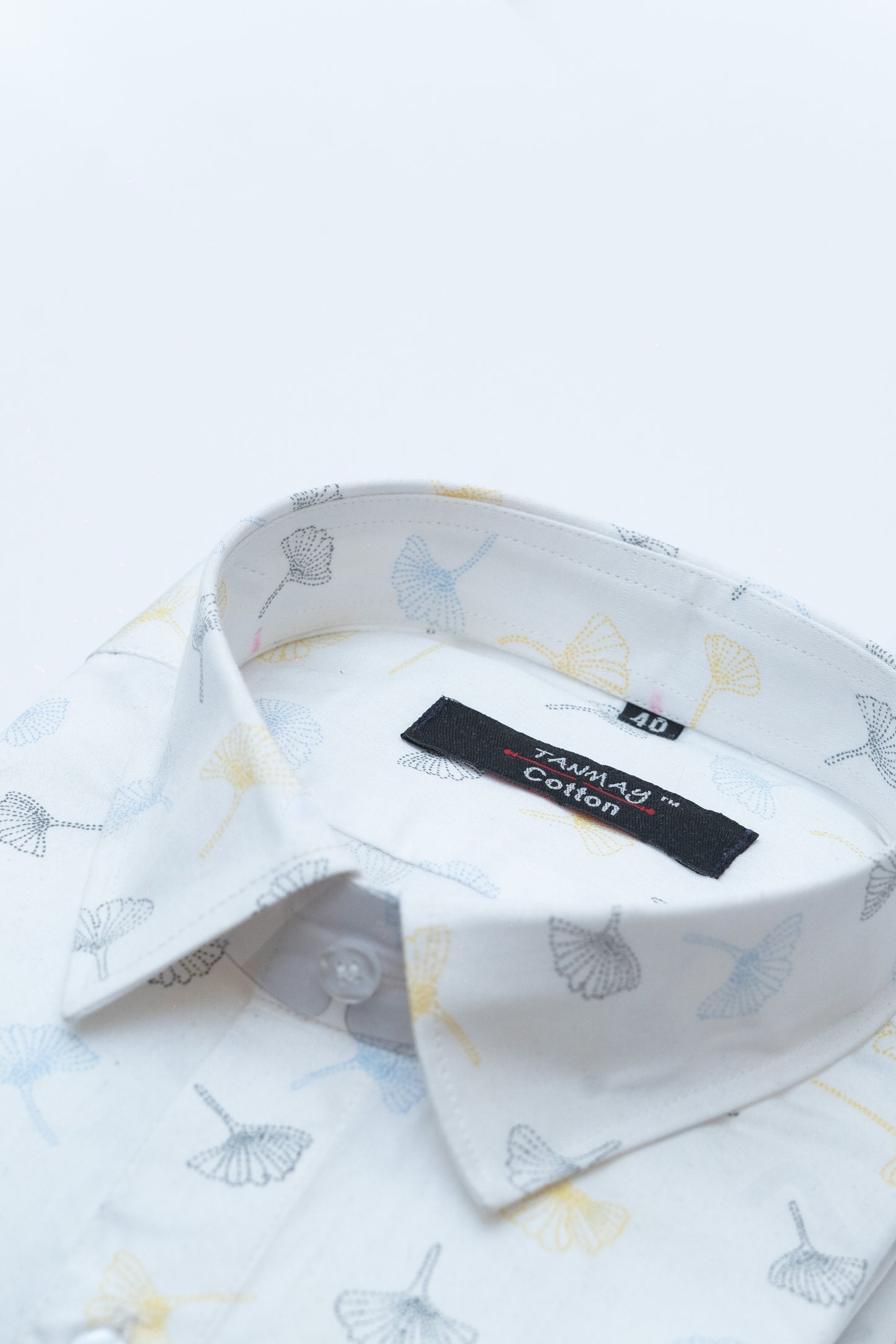 White Color Printed Shirt For Men's