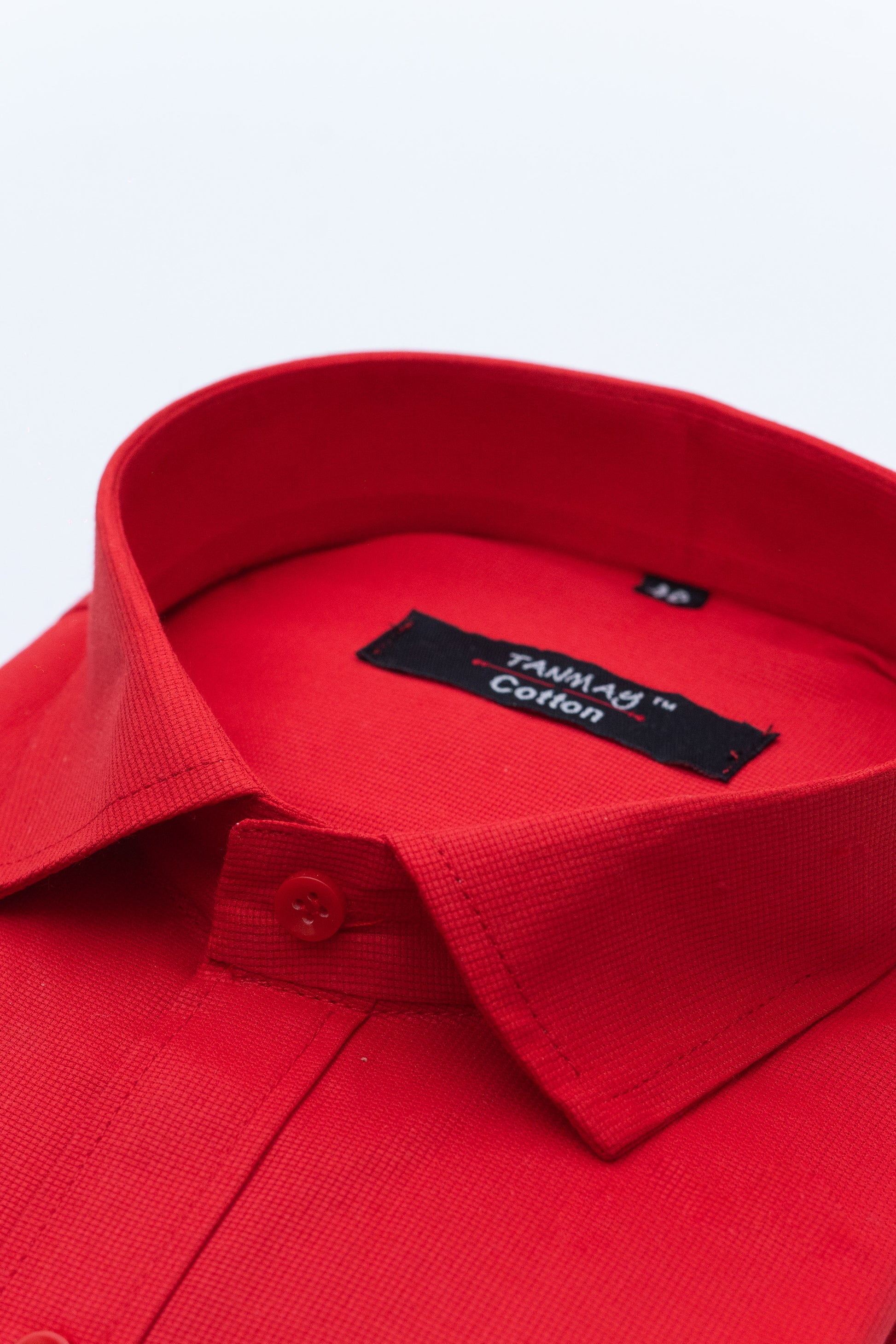 Red Color Mercerised Cotton Shirt For Men's