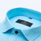 Blue Color Mercerised Cotton Shirt For Men's