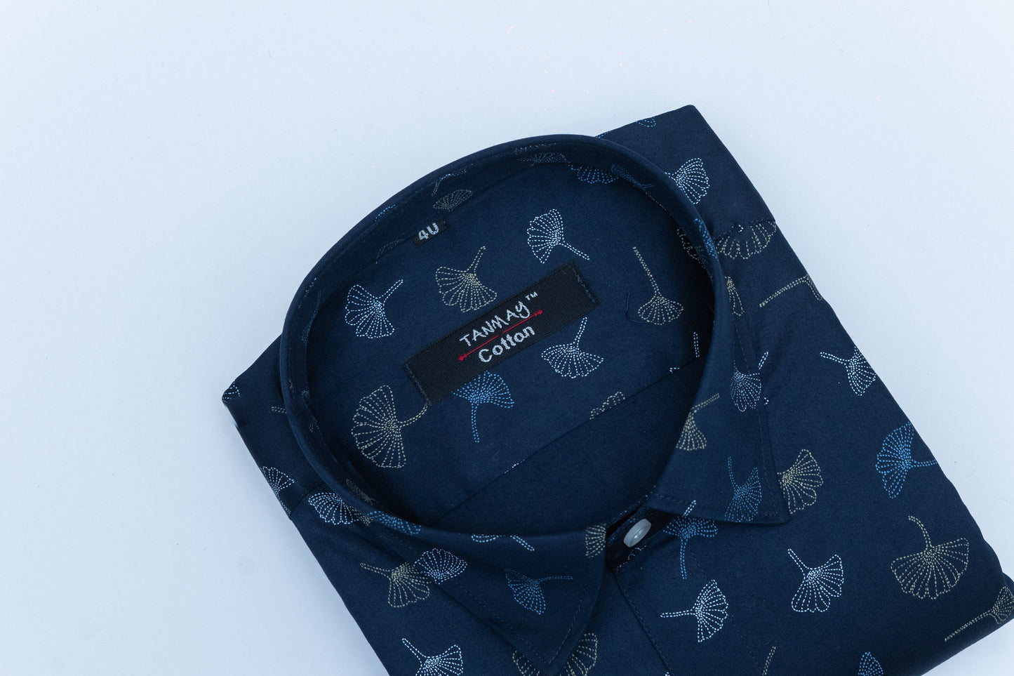 Blue Color Printed Shirt For Men's