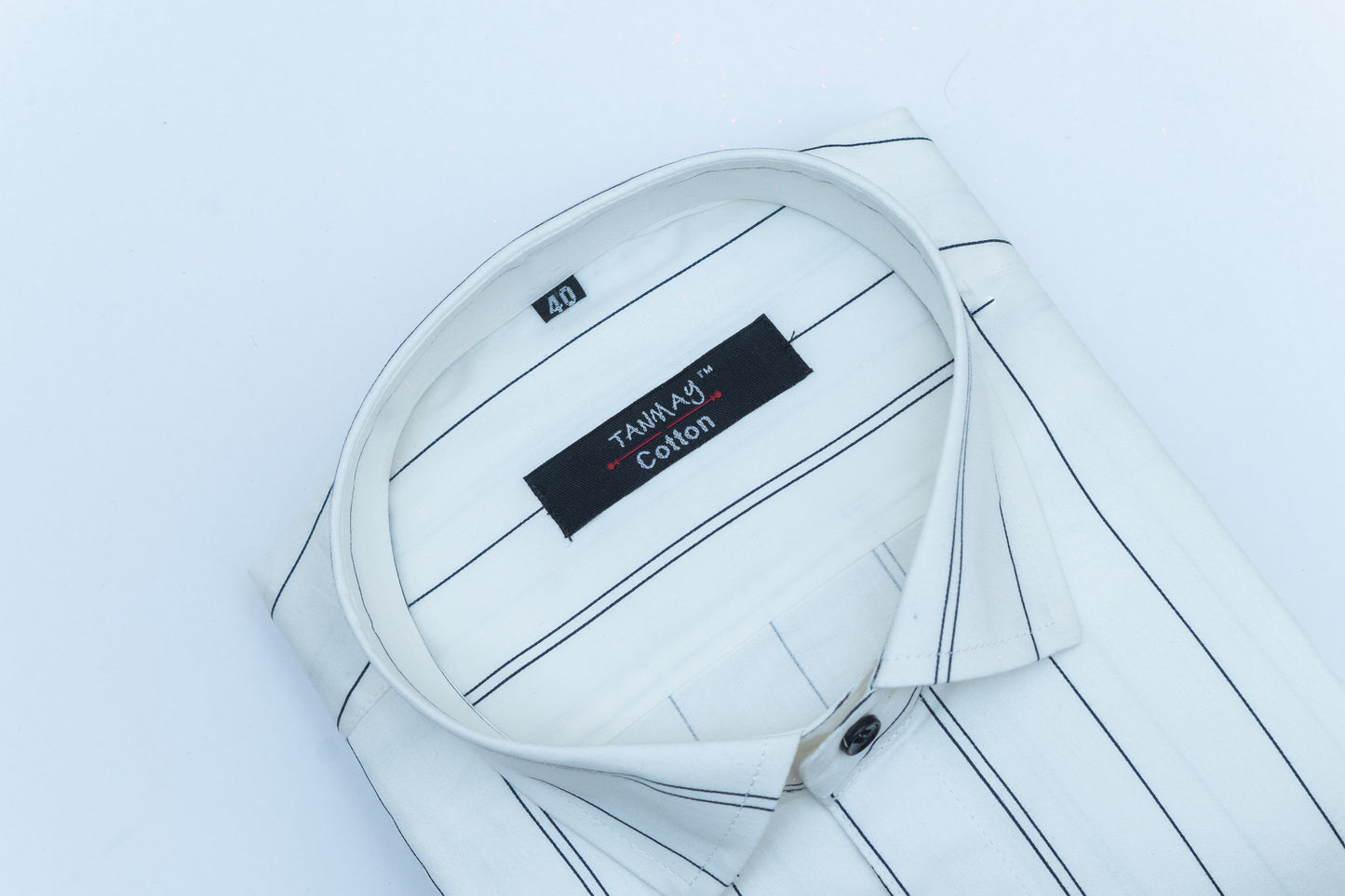 White Color 100%Lining Cotton Shirt For Men's