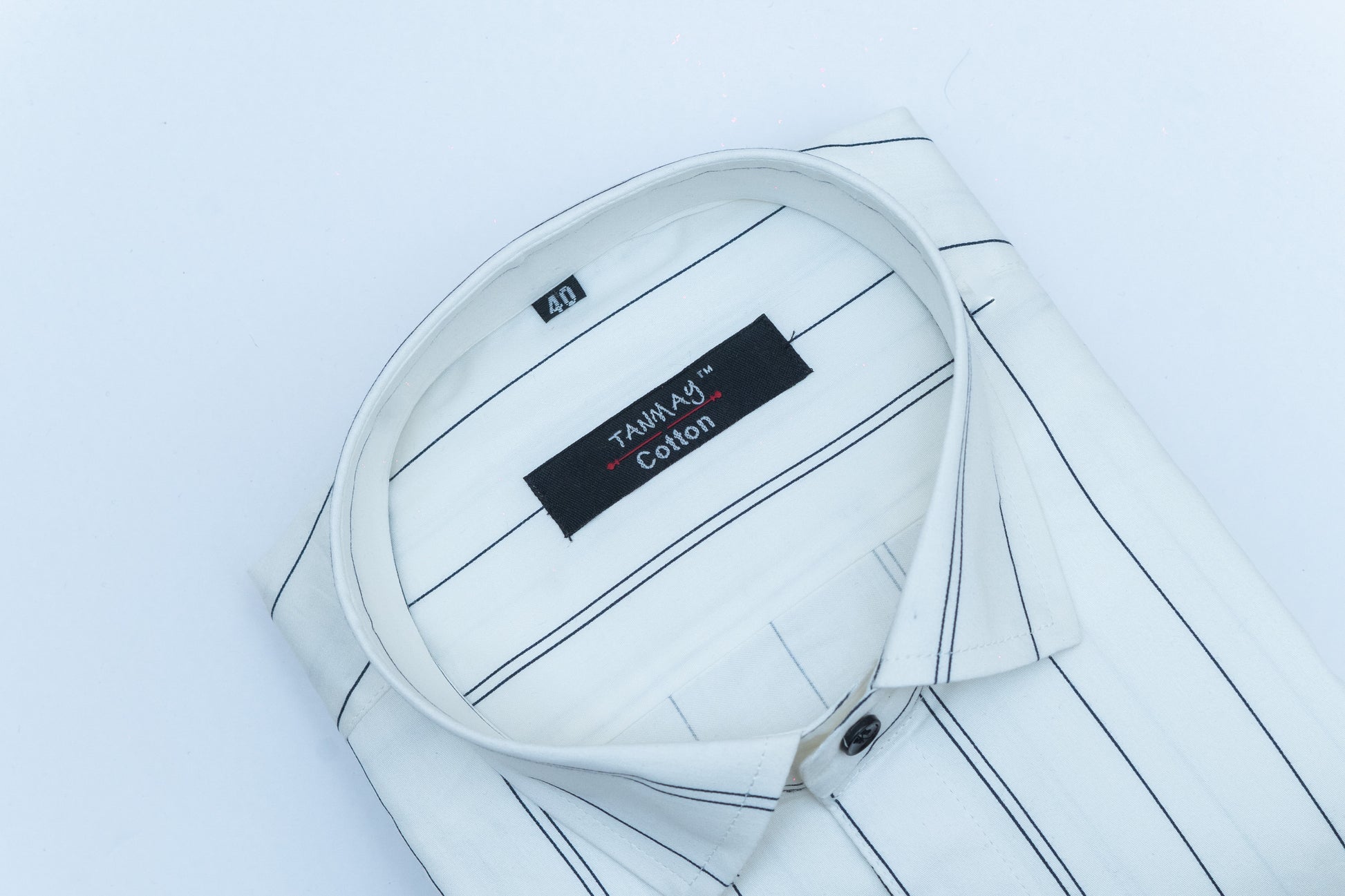 White Color 100%Lining Cotton Shirt For Men's