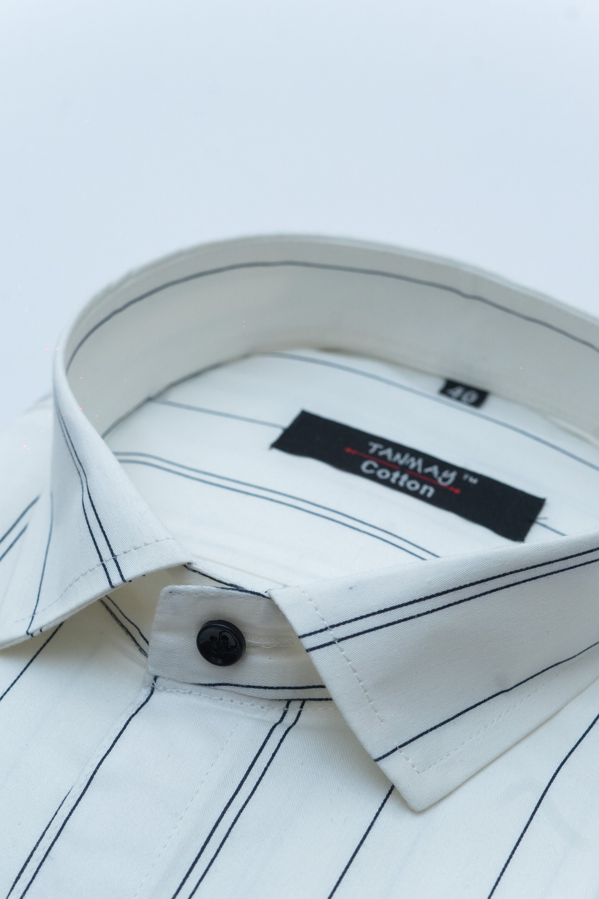 White Color 100%Lining Cotton Shirt For Men's