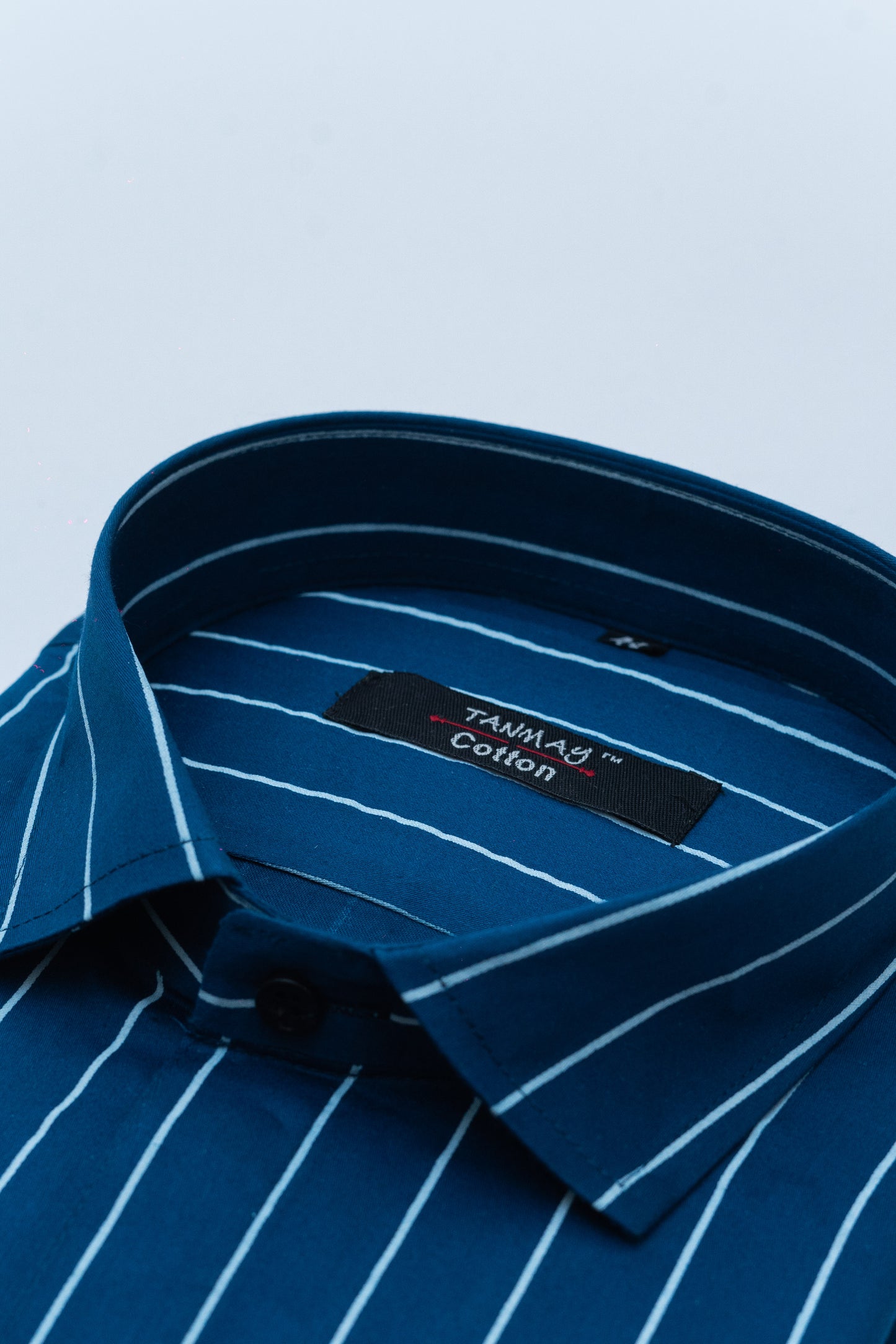 Blue Color 100% Lining Cotton Shirt For Men's