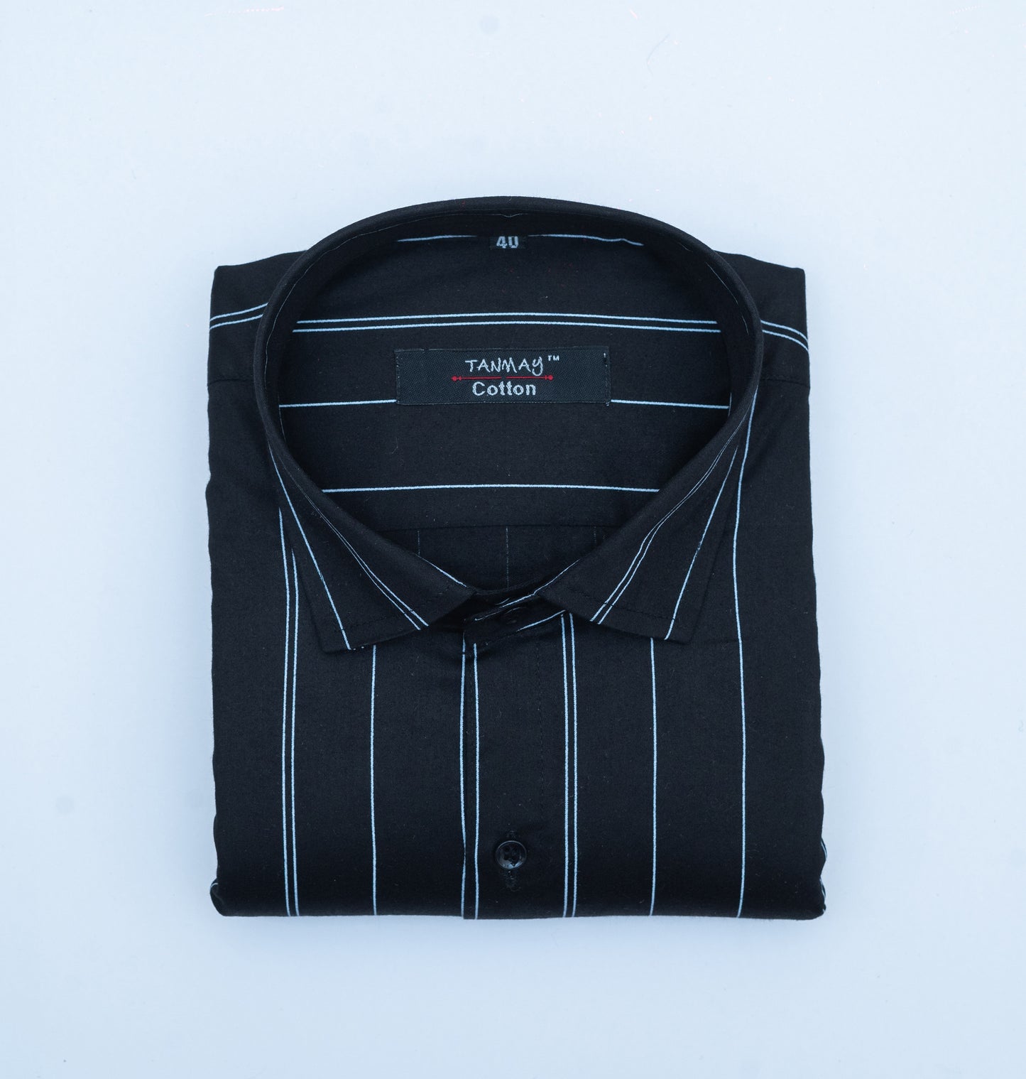 Black Color 100% Lining Shirt For Men's