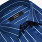 Blue Color 100% Lining Cotton Shirt For Men's