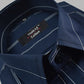 Navy Blue Color 100% Lining Cotton Shirt For Men's