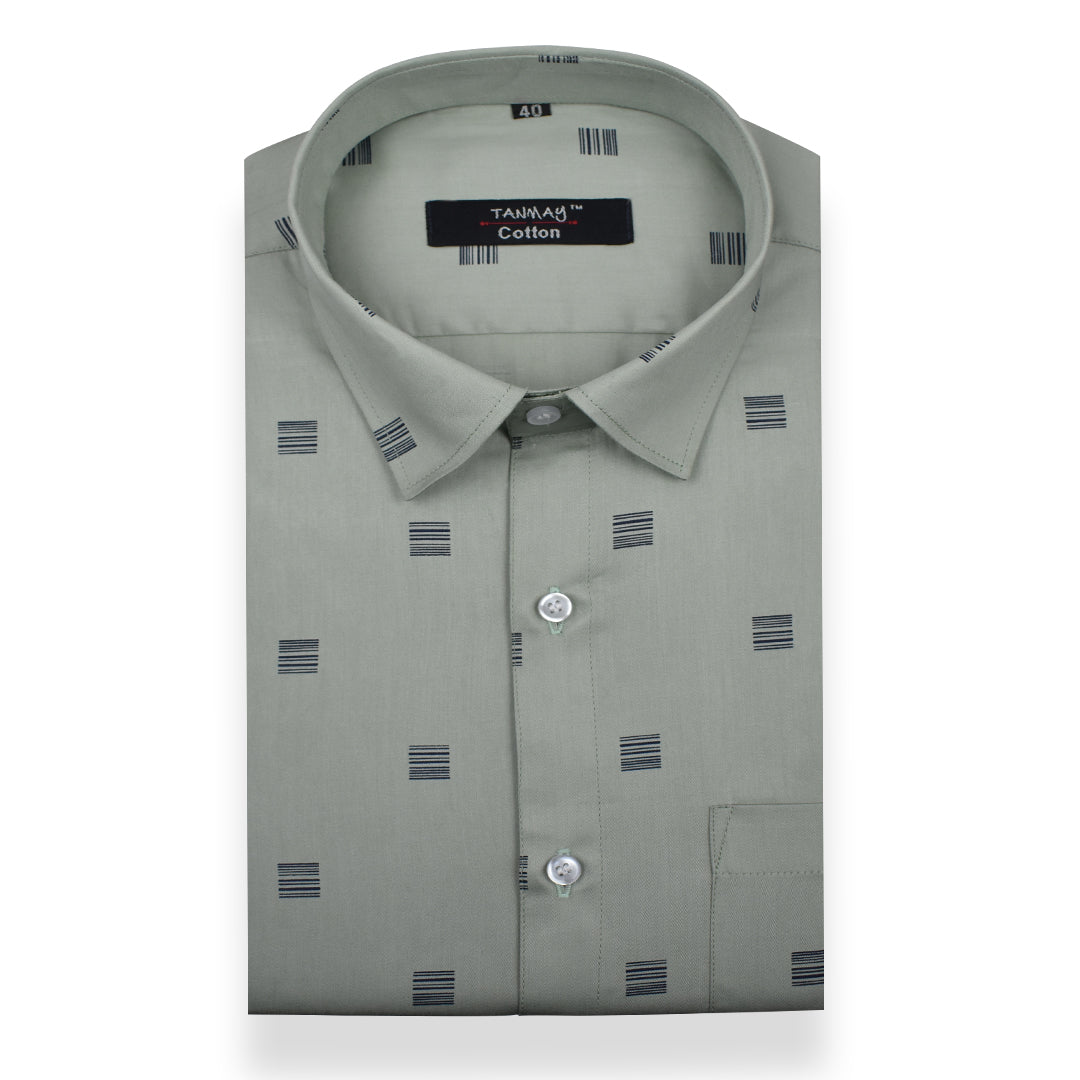 Gray Color Printed Shirt For Men's