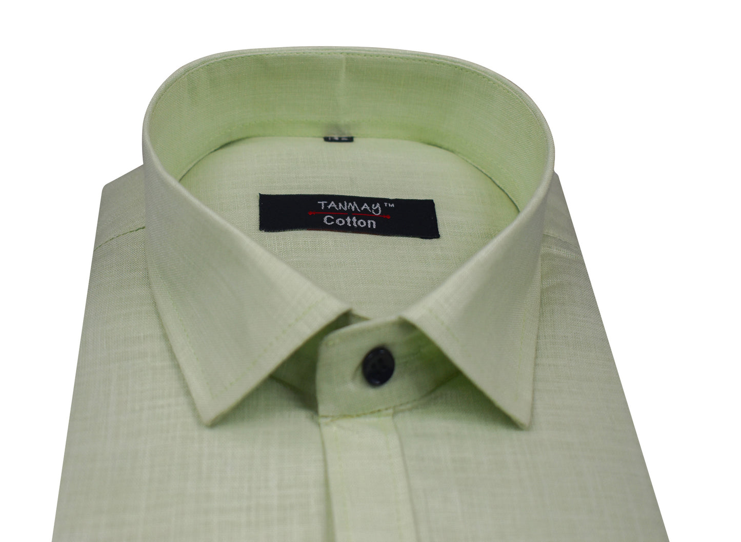 Olive Green COLOR LINEN COTTON SHIRT FOR MEN