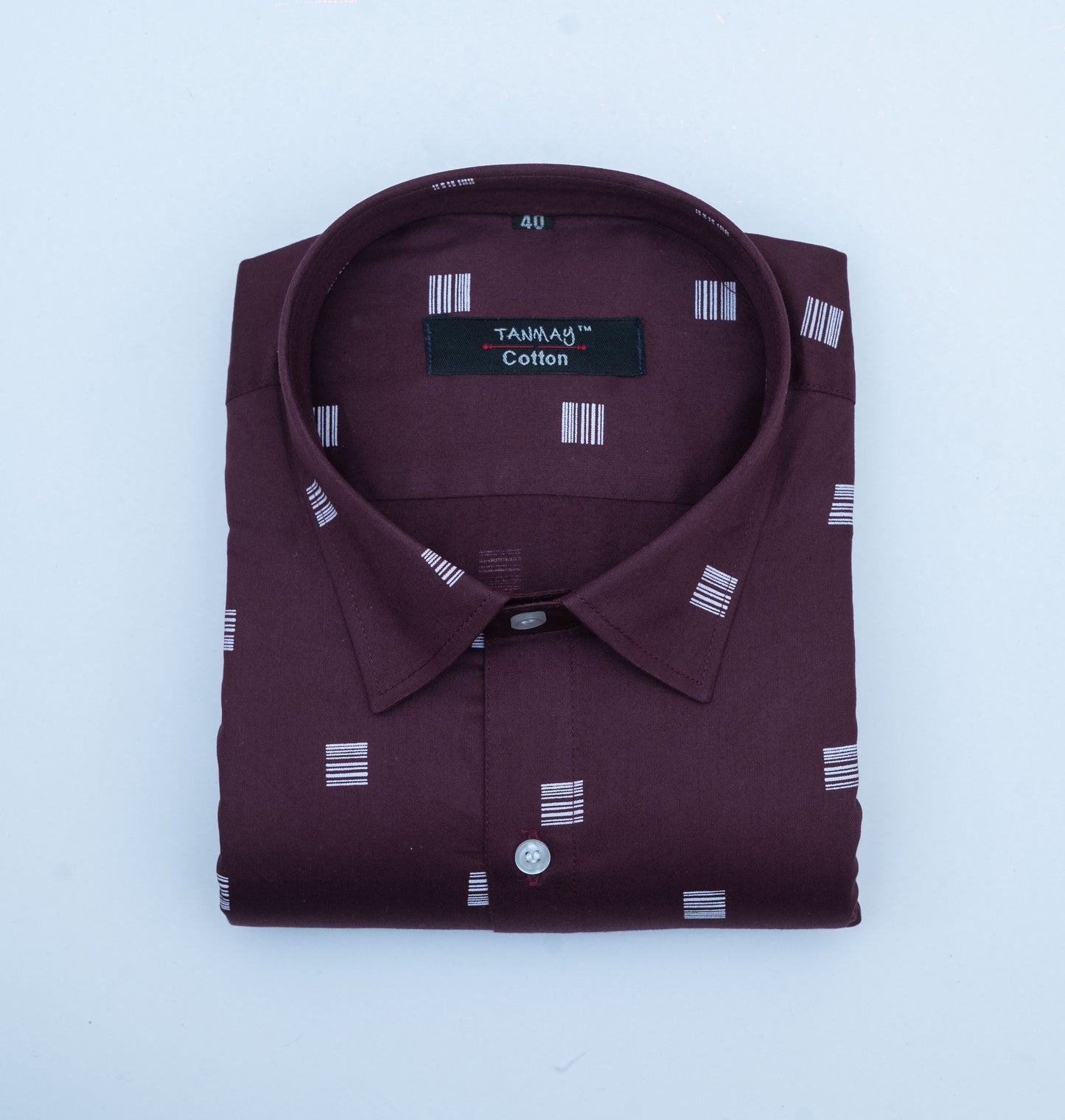 Maroon Color Printed Shirt For Men's