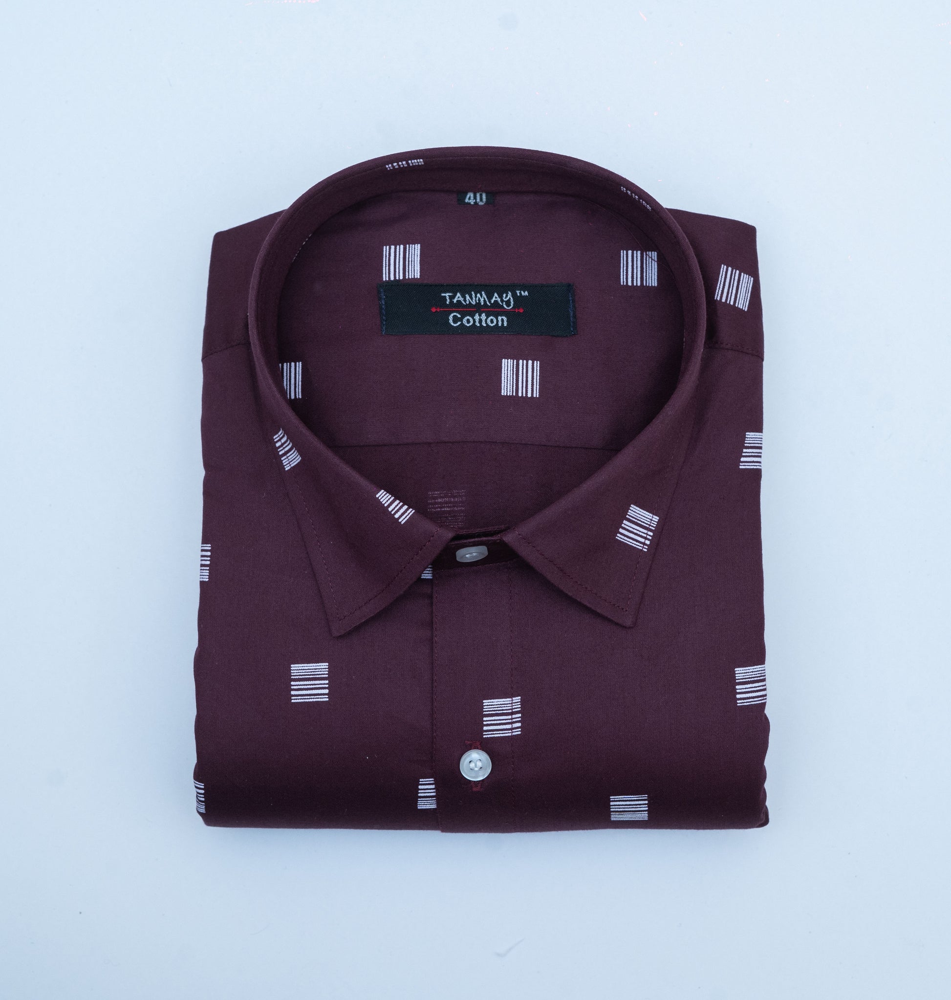 Maroon Color Printed Shirt For Men's