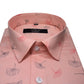 Apricot Orange Color Printed Shirt For Men's