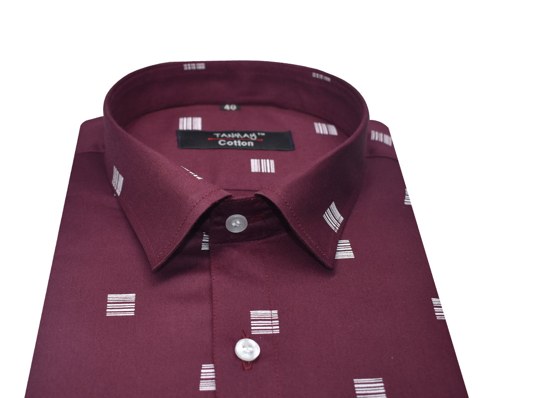 Maroon Color Printed Shirt For Men's