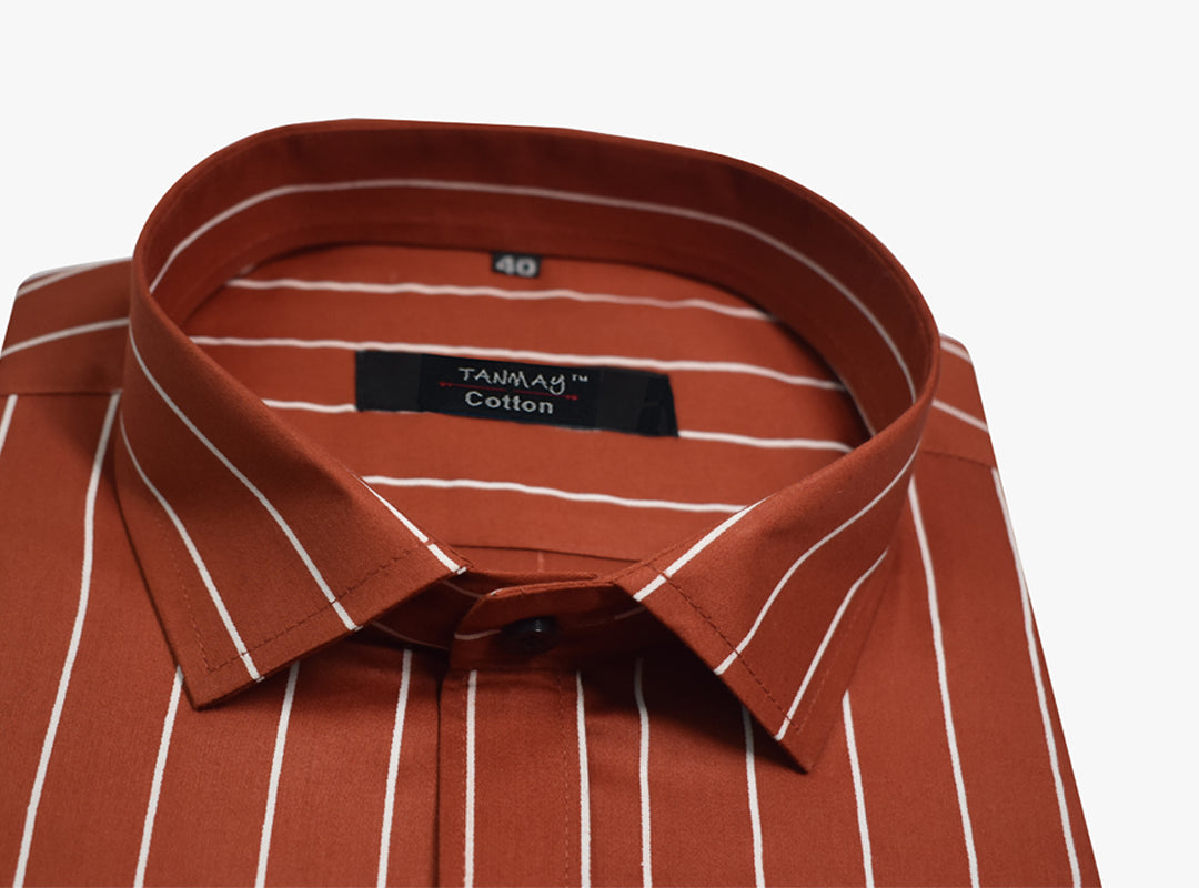Copper Color 100% Lining Shirt For Men's
