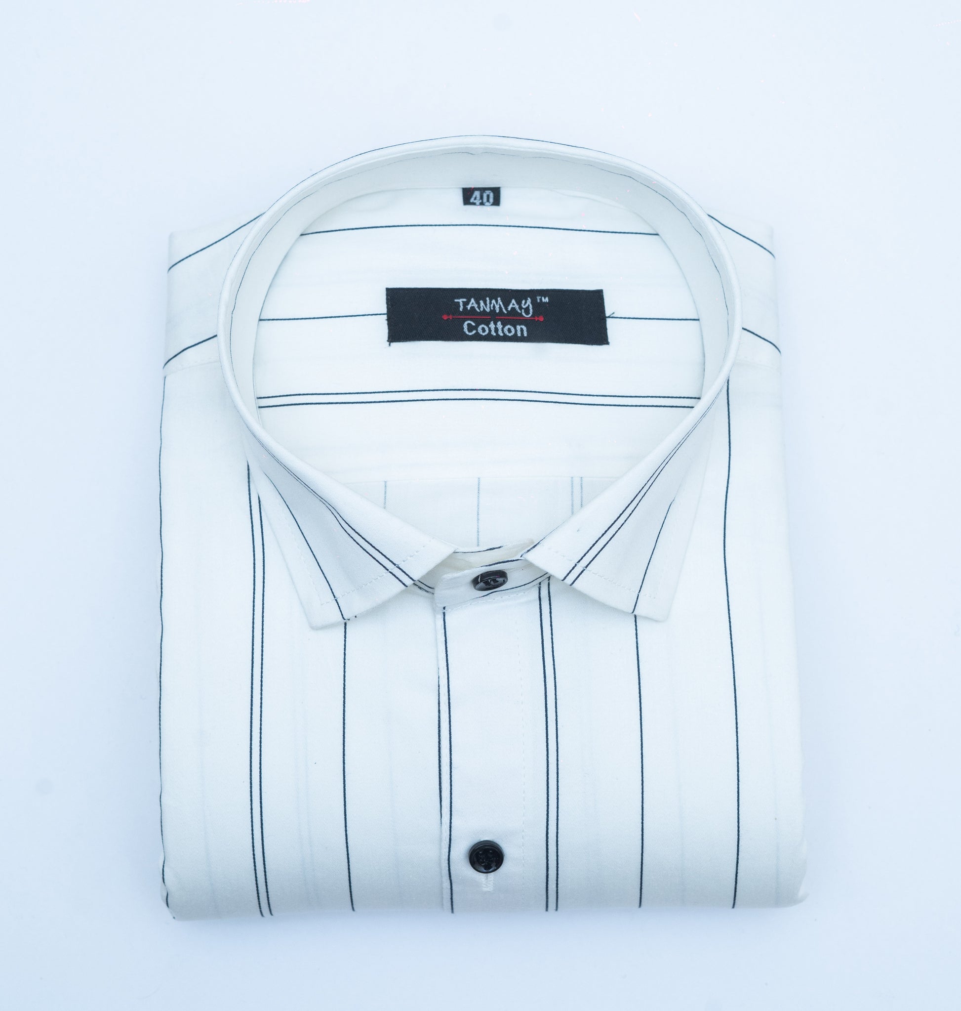 White Color 100%Lining Cotton Shirt For Men's